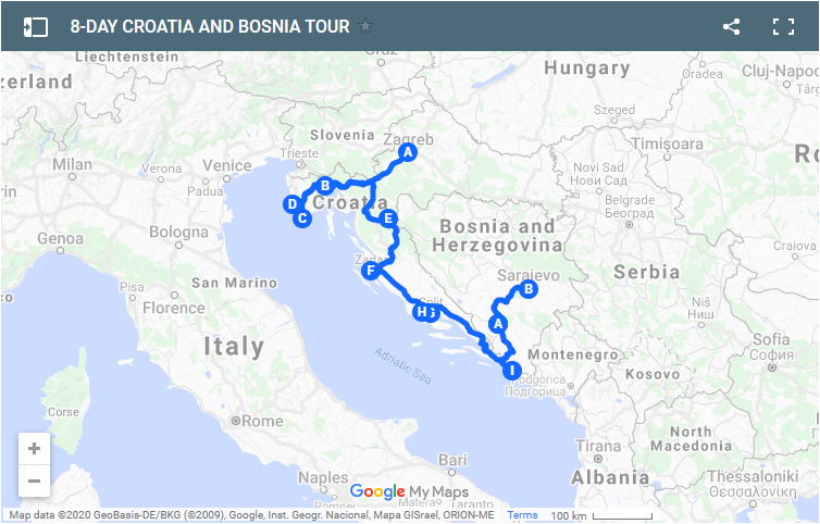 bosnia tour from split